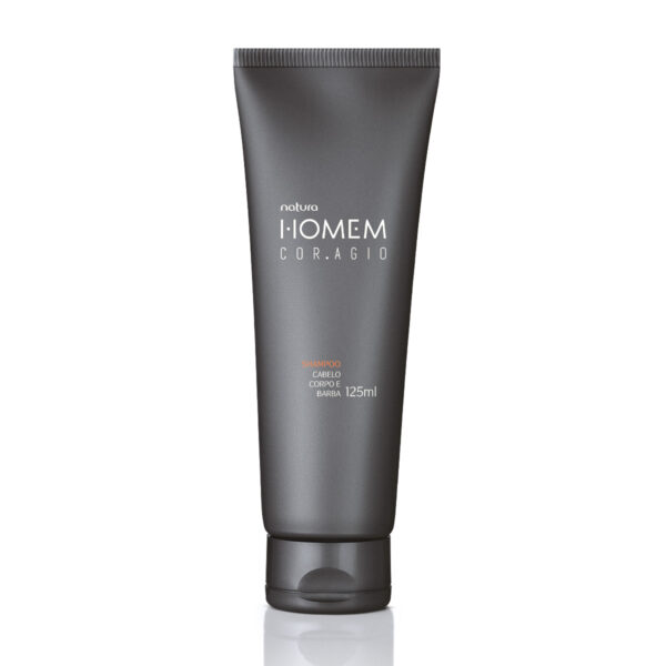 Shampoo Cabelo, Corpo e Barba Natura Homem Cor.agio 125 ml