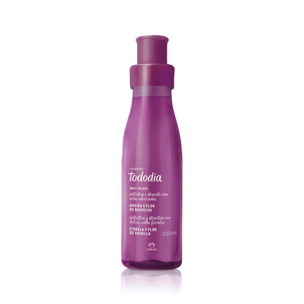 Body Splash Desodorante Colônia Tododia Ameixa e Flor de Baunilha 200 ml
